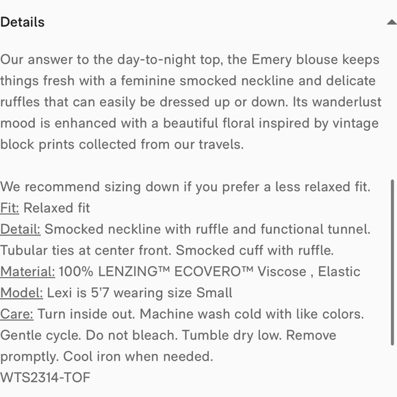 Faherty Floral Top - Picture 9 of 9